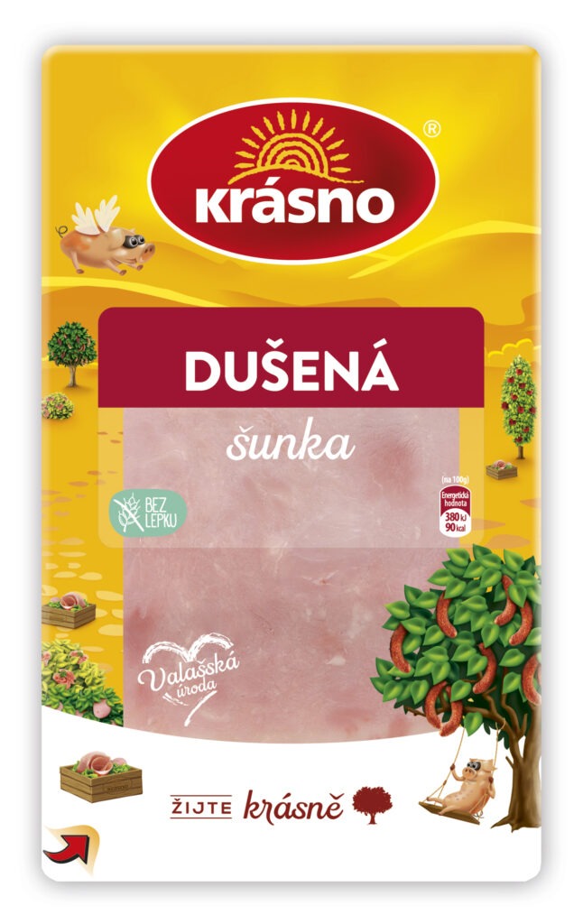 Dušená šunka kráj 100g MP Krásno