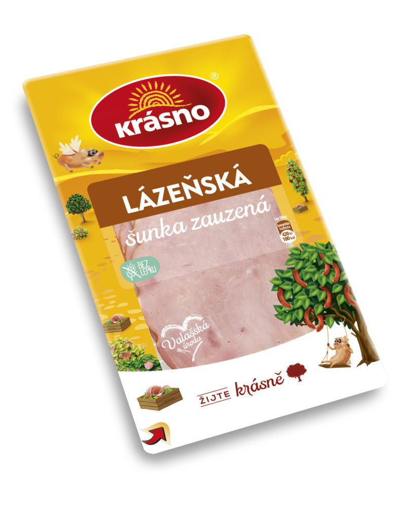 Kúpeľná šunka údená plátky 100g MP Krásno