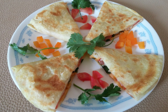Slaninová quesadilla